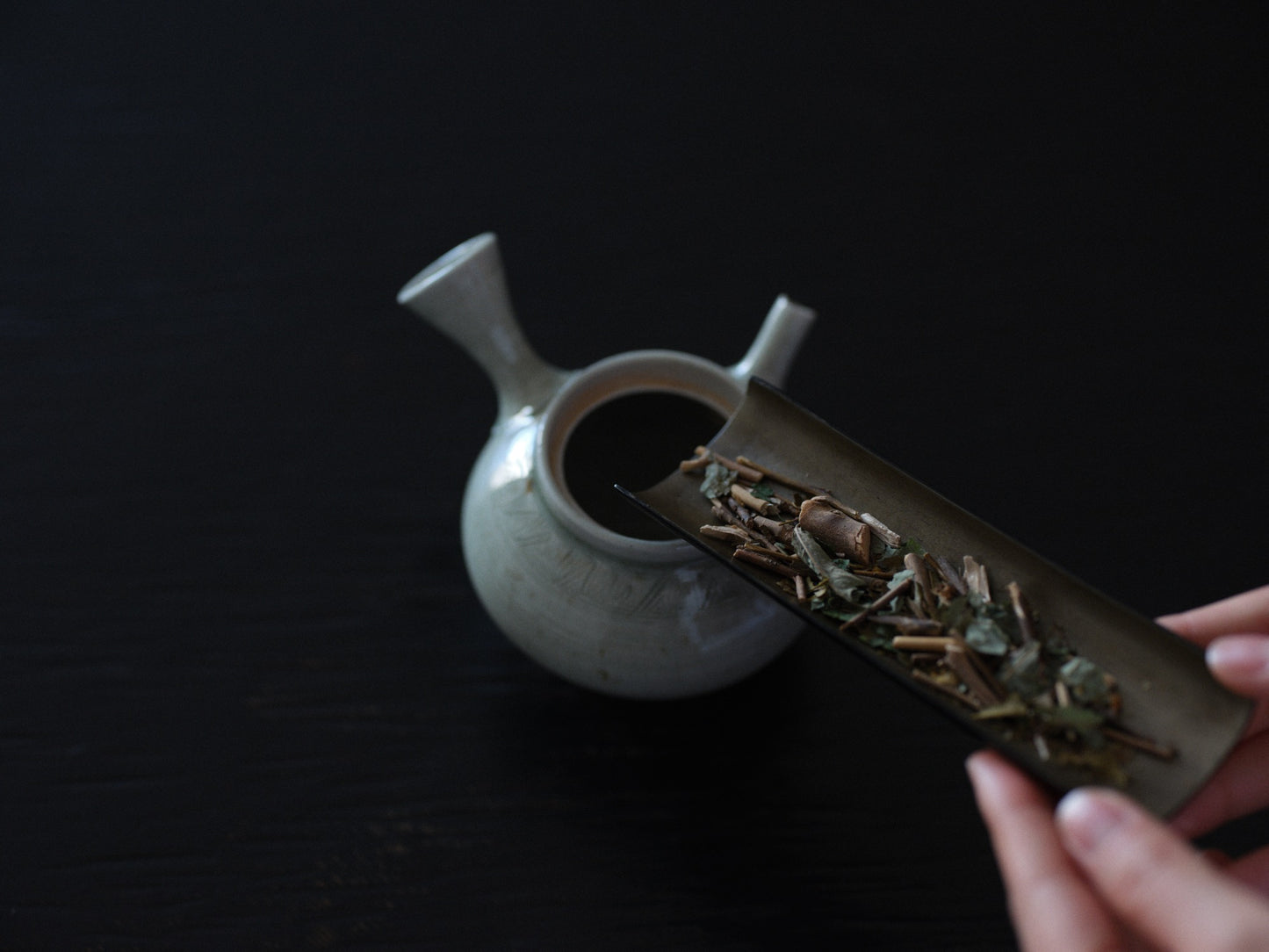 No.428 Blend of Sannen-bancha, Kuromoji, Rosered