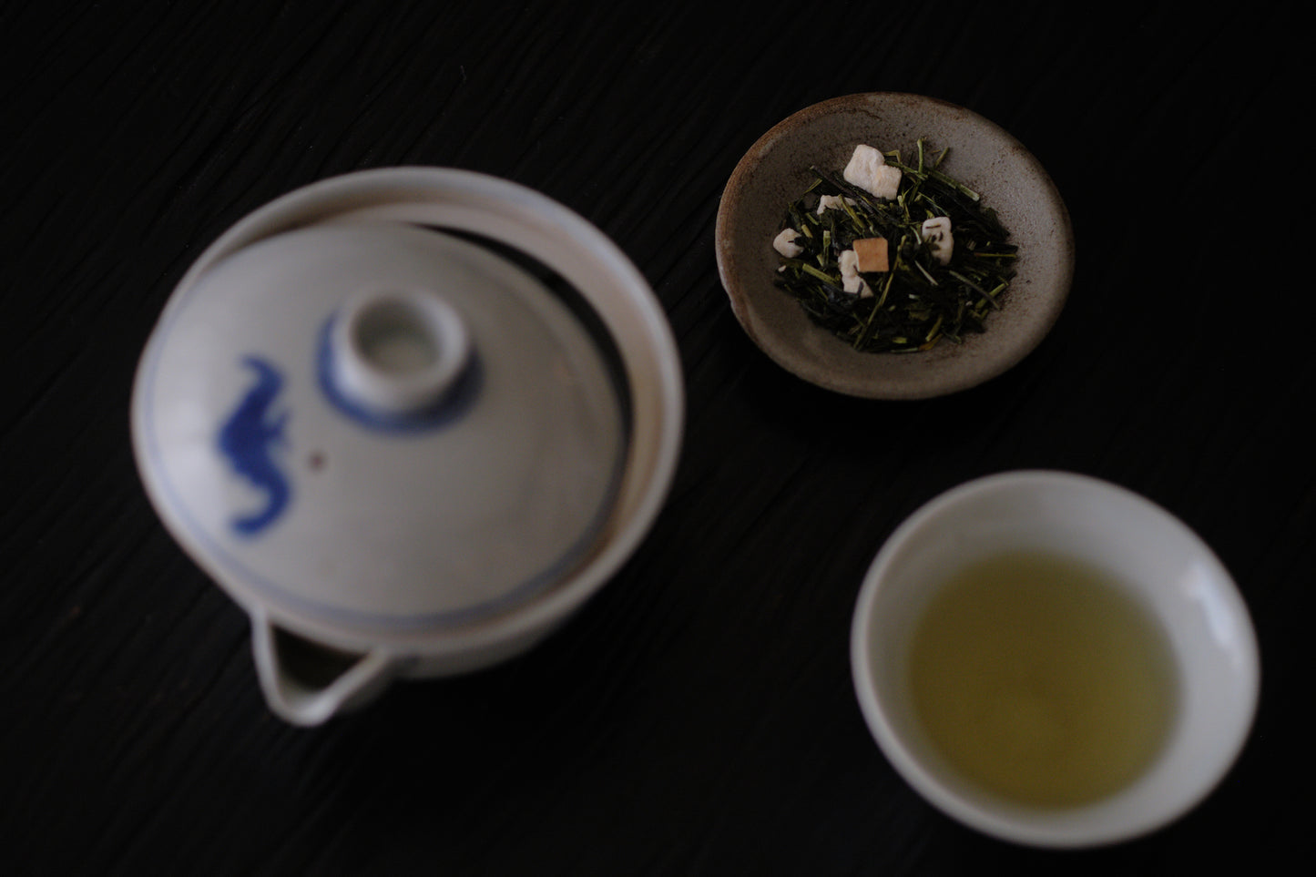  No. 460 Yamatomidori Wilted Sencha, Karigane,Pear& Rosemary Blend <Sweet · Herbal>